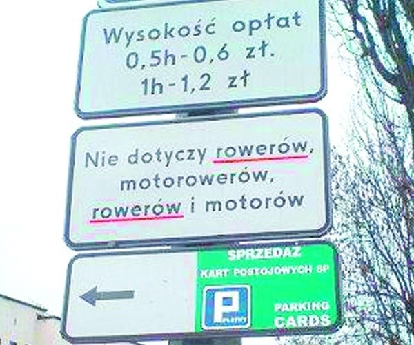 Znak z dwoma błędami na ul. Świętojańskiej sfotografował nasz Czytelnik i przesłał nam zdjęcie