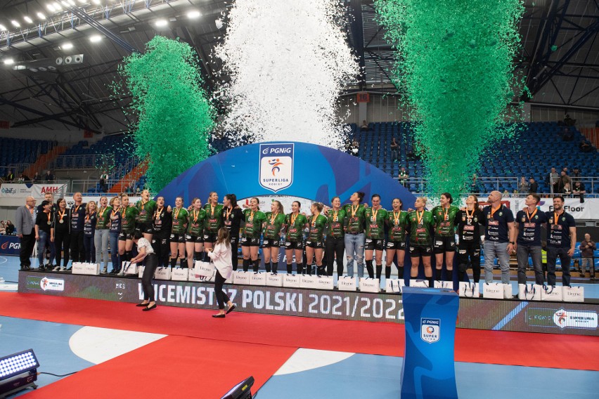 Szczypiornistki MKS FunFloor Perły Lublin pewną wygraną ze Startem Elbląg zakończyły sezon. Zobacz zdjęcia 