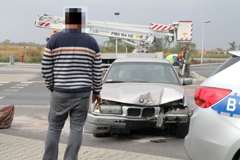 Wypadek BMW, Graniczna, Wrocław, 07.10.2015