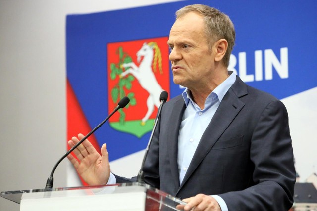 18.04.2023 lublin posiedzenie klubu parlamentarnego koalicji obywatelskiej w ibis style hotel polityka po ko wybory posiedzenie posel platforma obywatelska nz donald tusk fot. lukasz kaczanowski / polska press