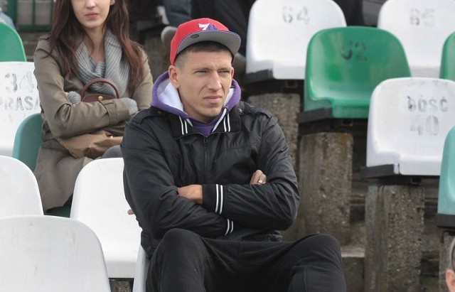 Łukasz Derbich, były piłkarz Olimpii Elbląg, obecnie gracz Radomiaka, sobotni mecz obejrzy z trybun.
