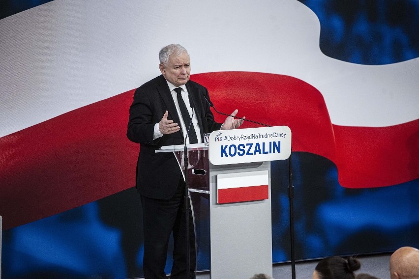 Jarosław Kaczyński w auli Politechniki Koszalińskiej spotkał...
