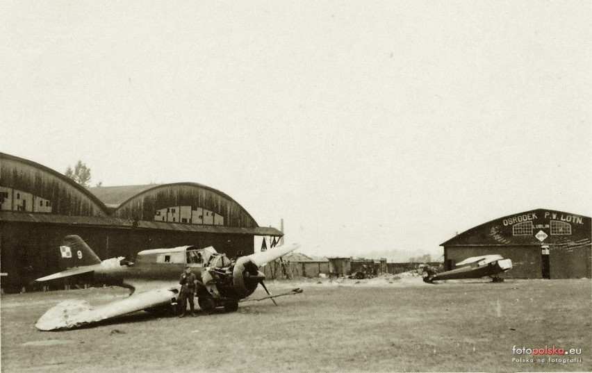 Zdjęcie lotniska na Bronowicach wykonane w  1939 r.