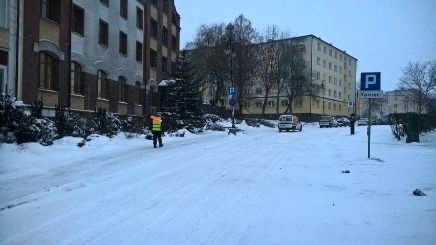 Zima w centrum Białegostoku