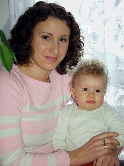 Maria z córeczką Nastką