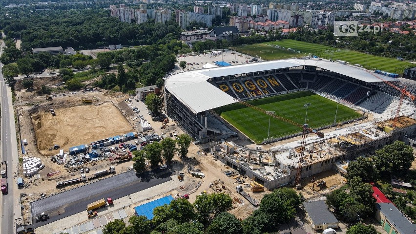 Stadion Pogoni Szczecin na tydzień przed inauguracją. ZDJĘCIA 