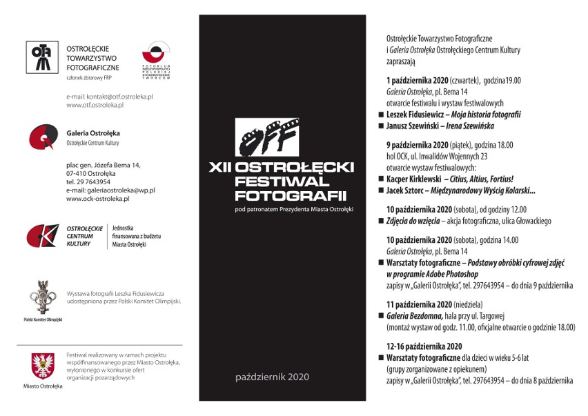 Ostrołęka. XII Ostrołęcki Festiwal Fotografii. 1-16.10.2020. Na początek wielka gratka dla… kibiców. Zdjęcia