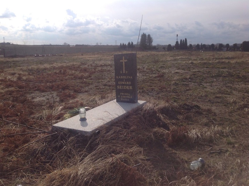 Dewastacja zabytkowego cmentarza ewangelickiego w Czarnym...