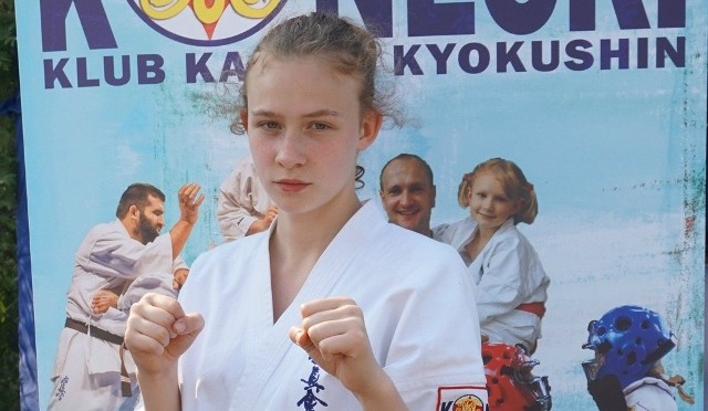 1. Karolina Kozielska (Konecki Klub Karate Kyokushin, karate)