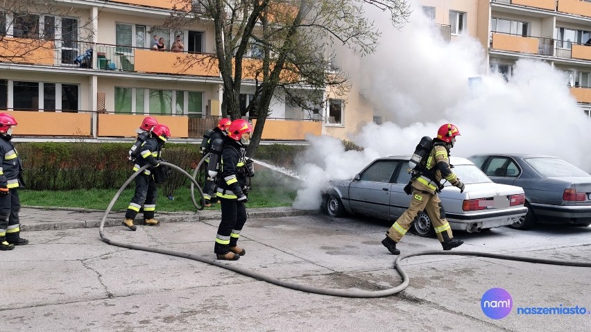 Pożar samochodów marki BMW we Włocławku