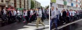 Kibice Gryfa 95 Słupsk przeszli ulicami miasta (wideo)