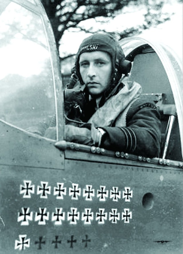 Legendarny Stanisław Skalski, najwybitniejszy polski pilot myśliwski, także szkolił się w Grudziądzu.