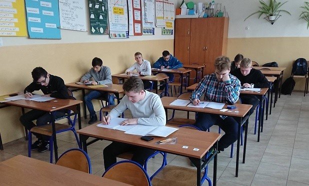 Matura próbna 2019 z "Echem Dnia" z matematyki. Uczniowie pińczowskiego