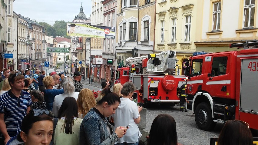 Pożar kamienicy w Cieszynie