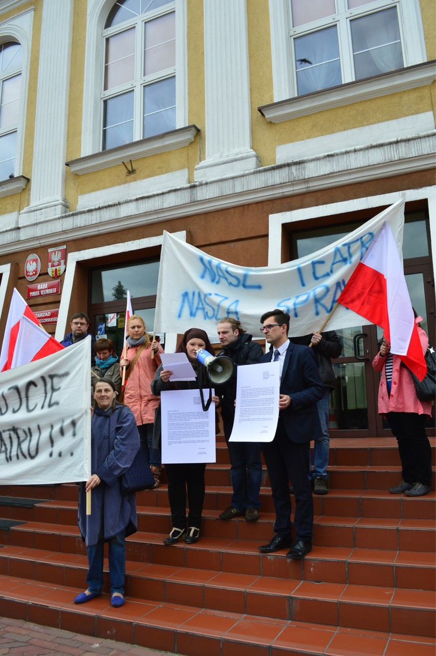 Protest przeciwko likwidacji Teatru Dzieci Zagłębia