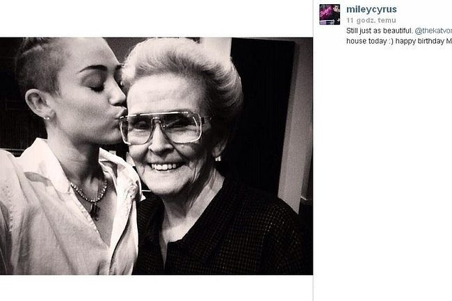 Miley Cyrus z babcią Loretta Finley (fot. screen Instagram)