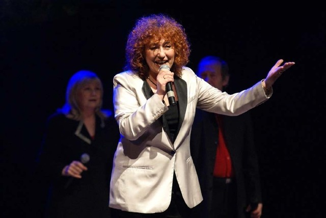 Na zdjęciu Anna Pietrzak podczas koncertu z okazji imienin Inowrocławia