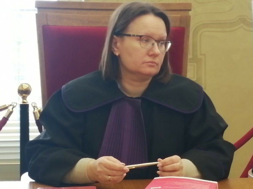 Sędzia Elżbieta Pęcherzewska w Sądzie Apelacyjnym w Łodzi.