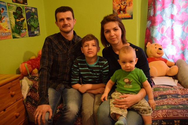 Vladimir i Hanna z synami Nikitą i Jankiem
