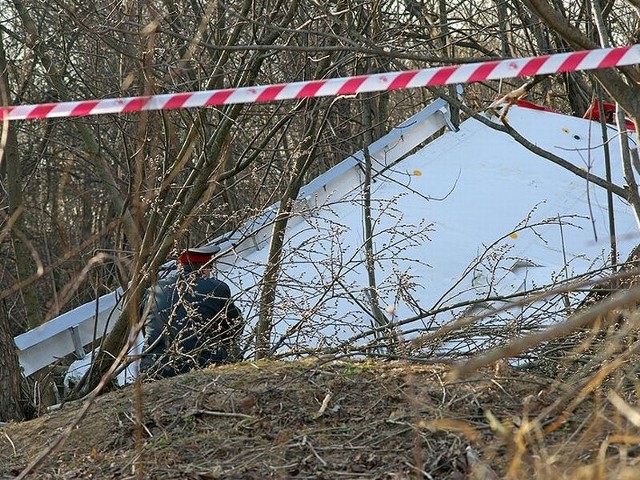 Katastrofa w Smoleńsku. Szczątki polskiego tupolewa