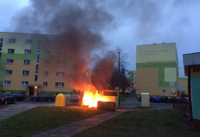 Pożar mebli na Sanockiej