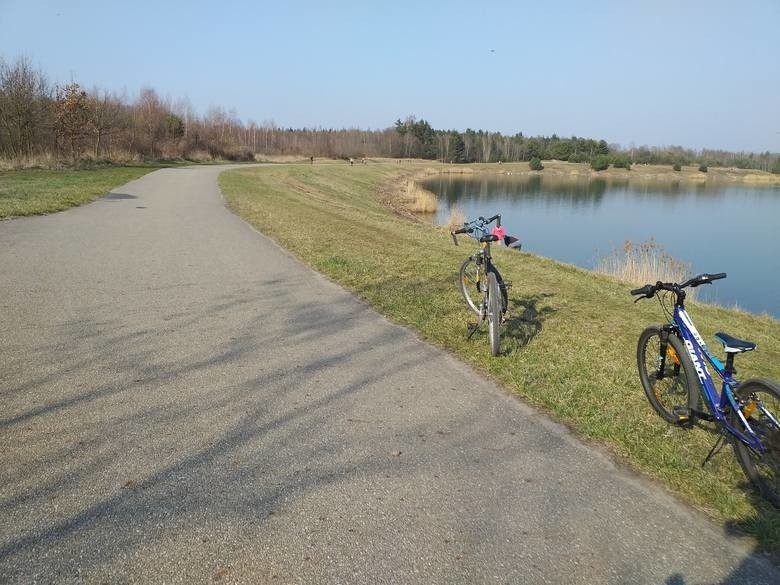 Rower nad wodami Pogorii w Dąbrowie Górniczej? Coś pięknego....