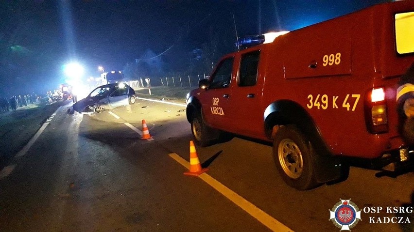 Kadcza. Wypadek zablokował główną drogę w dolinie Dunajca [ZDJĘCIA]