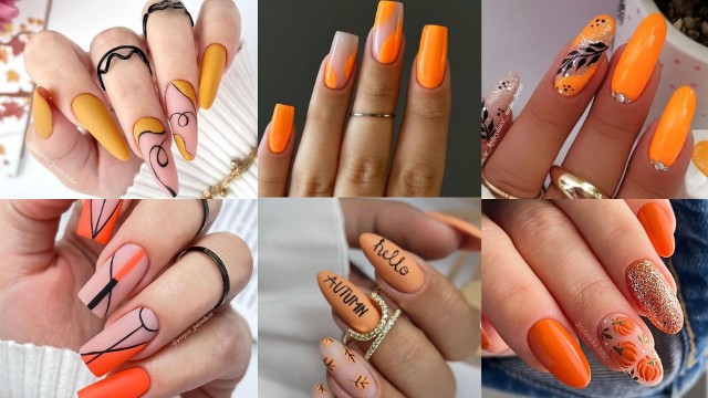 Pomarańczowe paznokcie hitem jesieni 2023. Zobacz inspiracje. Te zdobienia będą królowały w jesiennych stylizacjach!