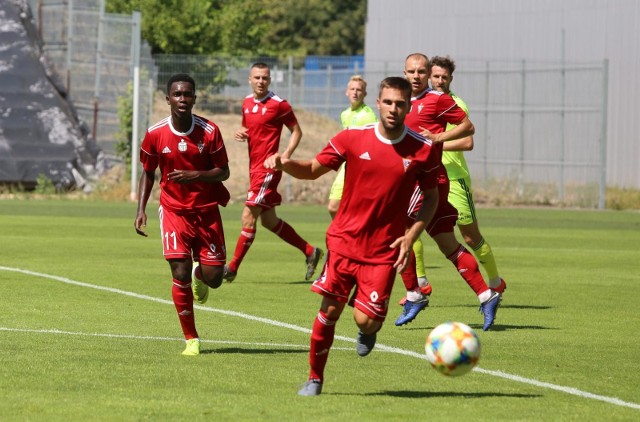 Alasana Manneh (nr 11) strzelił bramkę dla Górnika Zabrze.