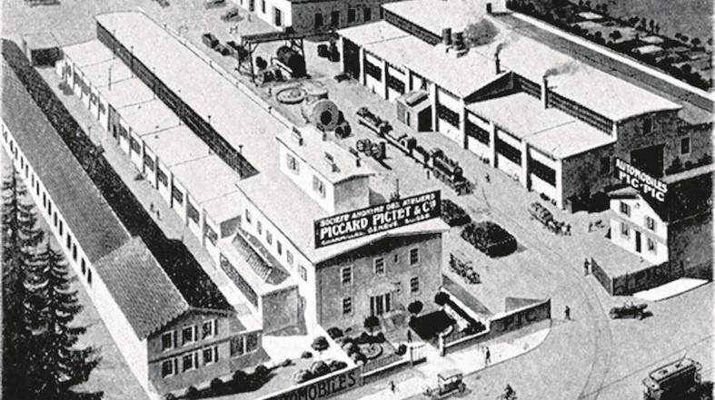 Tak wyglądała fabryka samochodów Pic-Pic w roku 1909.