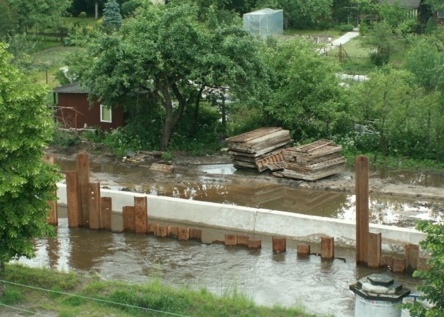 Ponownie zalane zostały ogródki działkowe przy ul. Poniatowskiego.