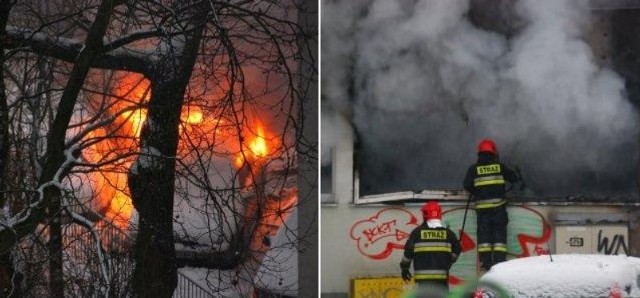 Pożar gasiło 10 jednostek straży pożarnej.