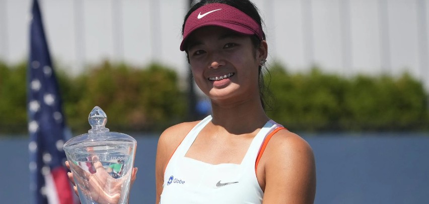 Triumfatorka US Open 2022 juniorek Filipinka Alexandra Eala