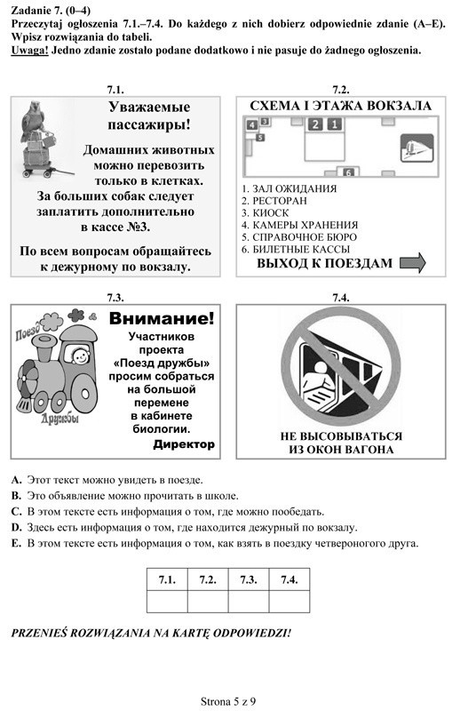 Egzamin gimnazjalny 2014. Język rosyjski podstawowy [ARKUSZE, ODPOWIEDZI]