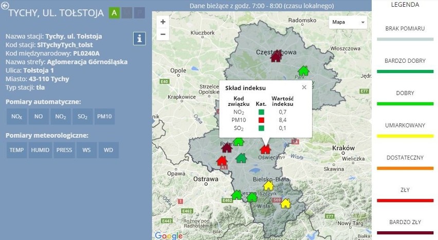 Wskaźniki w szeregu miast są alarmujące