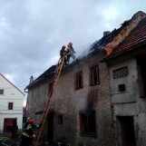 Pożar domu w Starym Paczkowie