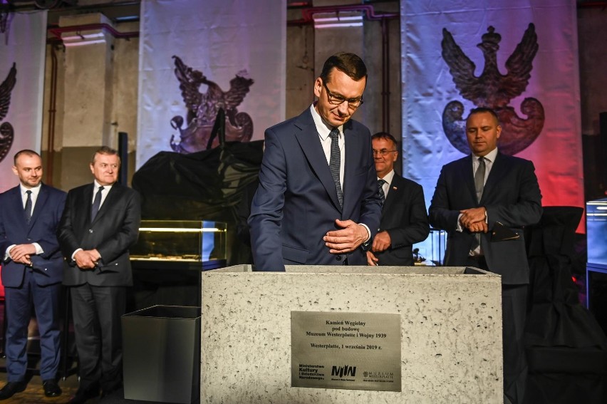 Premier Mateusz Morawiecki dokonał wmurowania kamienia węgielnego pod Muzeum Westerplatte i Wojny 1939