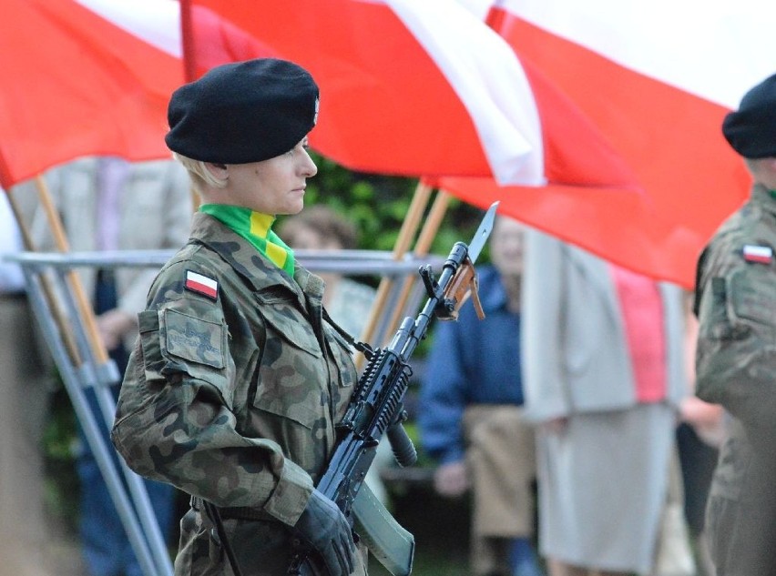 Pl. Bohaterów w Zielonej Górze, 8 maja 2016: apel pamięci w...