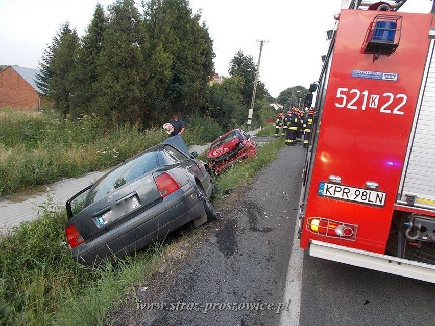 Hebdów. Wypadek na trasie Koszyce - Nowe Brzesko, 7 osób rannych