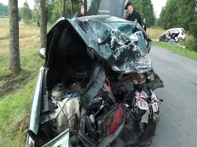 Śmiertelny wypadek w Białej pod Piotrkowem Trybunalskim. Nie żyją dwie osoby.