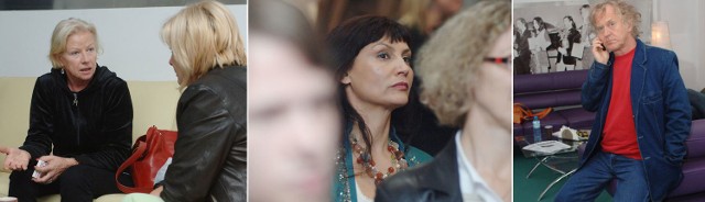 Bożena Dykiel na luzie w dresie, Małgorzata Pieczyńska - jedna z gwiazd festiwalu, Radosław Piwowarski mniej oficjalnie.