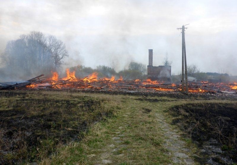 Do pożaru w miejscowości Lelek doszło w poniedziałek.