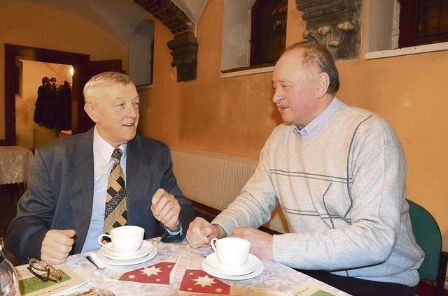 Wojciech Kręciszewski (na zdjęciu z prawej) i działacz „Solidarności” cukrowniczej Tomasz Zieliński mają wiele wspólnych tematów do rozmów