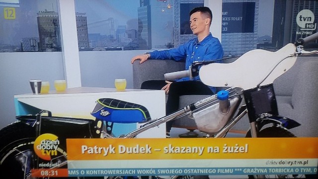 Patryk Dudek wystąpił przed kamerami TVN