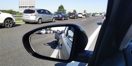 Wypadek na A4 w Rudzińcu