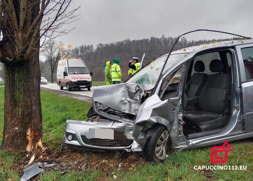 Śmiertelny wypadek na DK 75 w Uszwi, samochód osobowy...