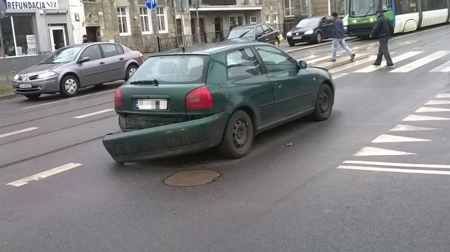 Wypadek koło szpitala na Arkońskiej