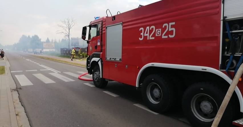 Pożar w Siemianicach. Doszczętnie spłonęło piętro budynku