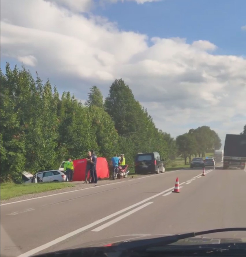 Podkamionka. Śmiertelny wypadek motocyklisty zablokował...