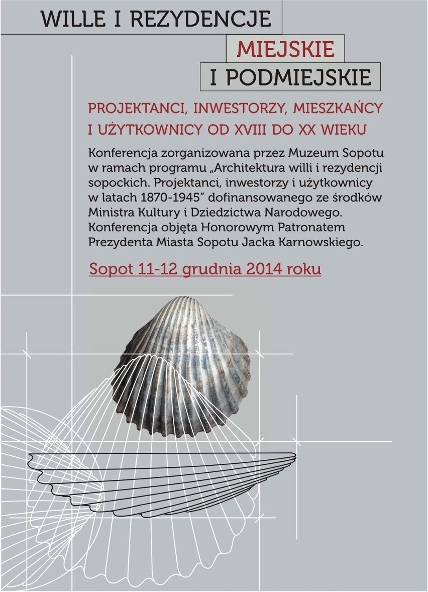 Sopot: Konferencja towarzysząca wystawie o architekturze willi i rezydencji sopockich [PROGRAM]